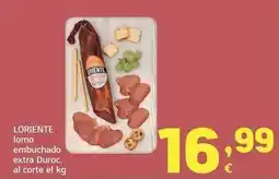 HiperDino Loriente - lomo embuchado extra duroc, al corte oferta