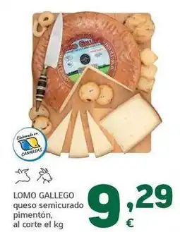 HiperDino Lomo gallego - queso semicurado pimenton oferta