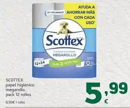 HiperDino Scottex - papel higienico megarollo oferta
