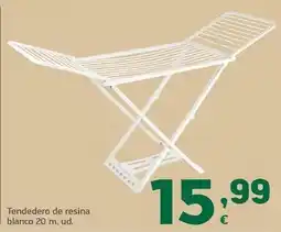 HiperDino Tendedero de resina blanco oferta