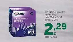 HiperDino Ifa eliges - guantes nitrilo blue talla oferta