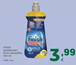 HiperDino Finish - abrillantador limon lavavajillas oferta