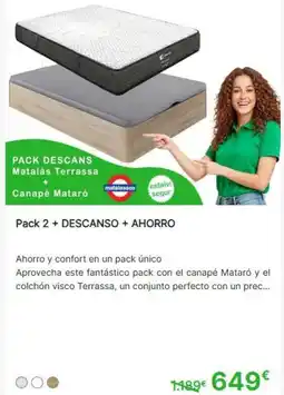 Mobiprix Matalás terrasa + canapé mataró oferta