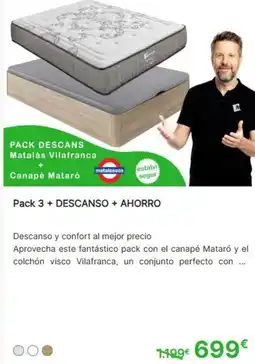 Mobiprix Matalás vilafranca + canapé mataró oferta