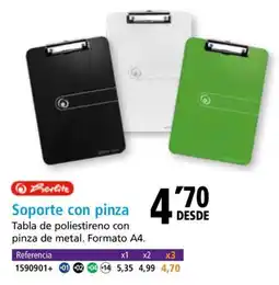Folder Soporte con pinza oferta