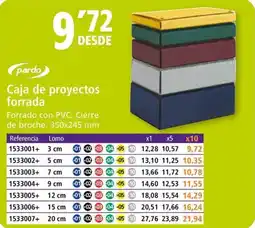 Folder Caja de proyectos forrada oferta