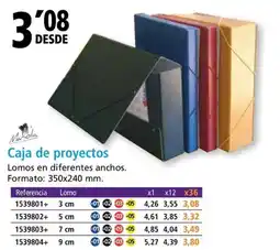 Folder Caja de proyectos oferta