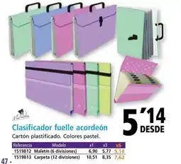 Folder Clasificador fuelle acordeón oferta
