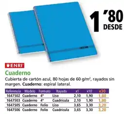 Folder ENRI Cuaderno oferta