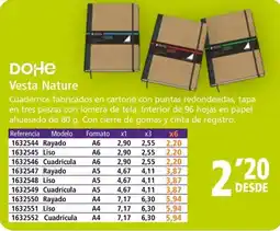 Folder DOHE Vesta Nature oferta