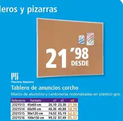 Folder Tablero de anuncios corcho oferta