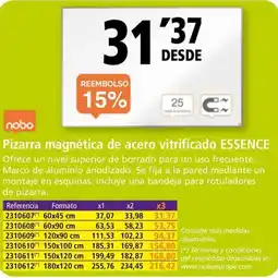 Folder Pizarra magnética de acero vitrificado essence oferta