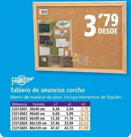 Folder FAIBO Tablero de anuncios corcho oferta