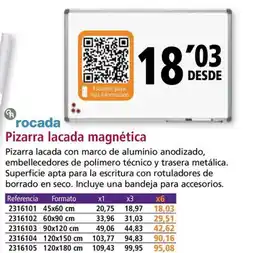 Folder ROCADA Pizarra lacada magnética oferta