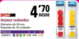 Folder Imanes redondos oferta