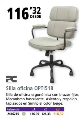 Folder Silla oficina OPTI518 oferta