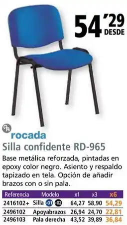 Folder ROCADA Silla confidente RD-965 oferta