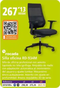 Folder ROCADA Silla oficina RD-934M oferta