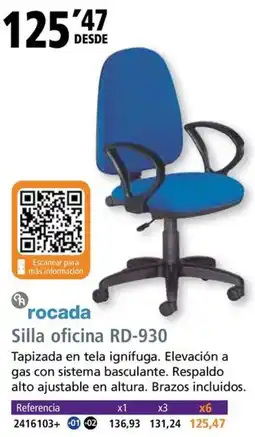 Folder ROCADA Silla oficina RD-930 oferta
