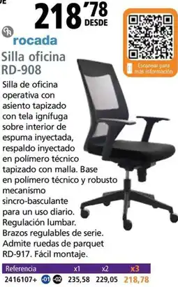 Folder ROCADA Silla oficina RD-908 oferta