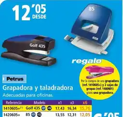 Folder PETRUS Grapadora y taladradora oferta