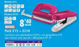 Folder NOVUS Pack E15 + E210 oferta