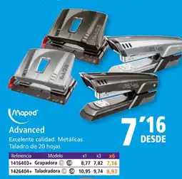 Folder MAPED Advanced oferta