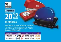 Folder PETRUS Metálicas oferta