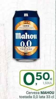 Supermercados Dani Mahou - cerveza oferta