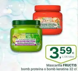 Supermercados Dani Fructis - mascarilla bomb proteina o bomb keratina oferta