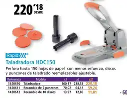 Folder Taladradora HDC150 oferta