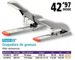 Folder Grapadora de gruesos oferta