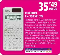 Folder CASIO FX-991SP CW oferta