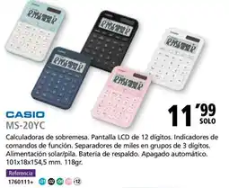 Folder CASIO MS-20YC oferta