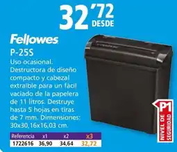 Folder Fellowes P-25S Uso ocasional oferta