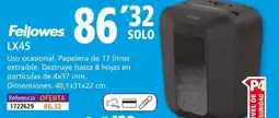 Folder Fellowes LX45 oferta