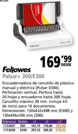 Folder Fellowes Pulsar+ 300/E300 oferta