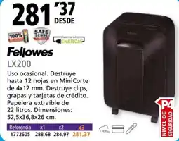 Folder Fellowes LX200 oferta