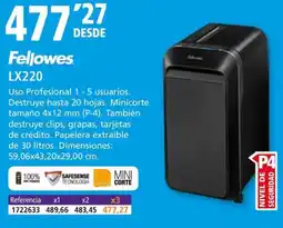 Folder Fellowes LX220 oferta