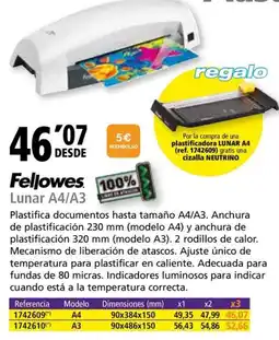 Folder Fellowes Lunar A4/A3 oferta