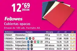 Folder Fellowes Cubiertas opacas oferta