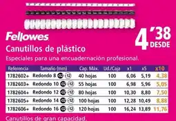 Folder Fellowes Canutillos de plástico oferta