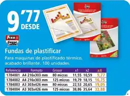 Folder Fundas de plastificar oferta