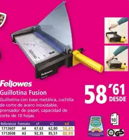 Folder Fellowes Guillotina Fusion oferta
