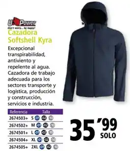 Folder Cazadora Softshell Kyra oferta