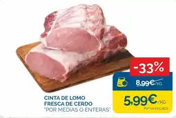 Supermercados La Despensa Cinta de lomo fresca de cerdo oferta