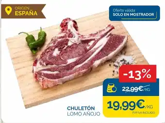 Chuletón lomo añojo