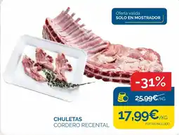 Cash Ecofamilia Chuletas cordero recental oferta