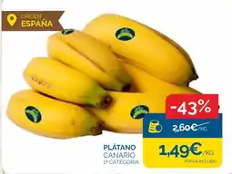 Cash Ecofamilia Plátano Canario 1ª Categoría oferta
