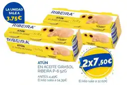 Cash Ecofamilia Ribeira atun en aceite girasol oferta